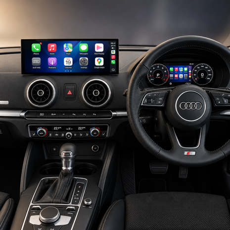 Apple CarPlay & Android Auto-skärm 12,3” HD – Audi A3/S3 8V (2014–2019)