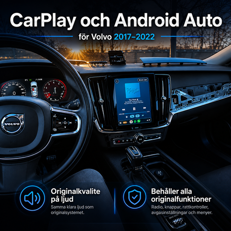 Interiörlabbet Smart Module™ – Trådlös CarPlay & Android Auto för Volvo